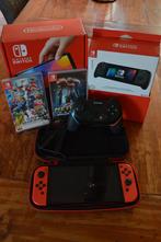 Switch - OLED Model - Mario Red Edition, Spelcomputers en Games, Spelcomputers | Nintendo Switch, Ophalen of Verzenden, Zo goed als nieuw