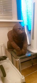 Antiek Houten Gorilla. Ongeveer 40 cm hoog in goede staat, Antiek en Kunst, Kunst | Beelden en Houtsnijwerken, Ophalen of Verzenden