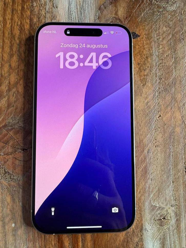 iPhone 15 Pro – 128GB – Zilver – Zo goed als nieuw, Telecommunicatie, Mobiele telefoons | Apple iPhone, Zo goed als nieuw, 128 GB