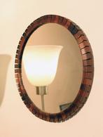 Vintage palissander design spiegel - mid century sixties, Huis en Inrichting, Woonaccessoires | Spiegels, Minder dan 50 cm, Gebruikt