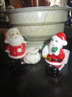 Vintage kerstman kandelaar, Diversen, Kerst, Ophalen of Verzenden