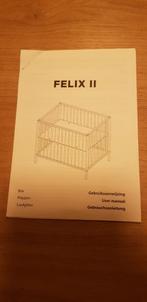 Te koop z.g.a.n. box Felix II, Kinderen en Baby's, Zo goed als nieuw, In hoogte verstelbaar, Ophalen, Vierkant