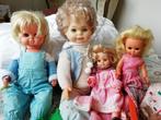 Vintage poppen slaappoppen met veel kleertjes en een badje, Ophalen of Verzenden, Gebruikt, Pop