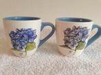 🩵2 JET by ter STEEGE HORTENSIA Mokken/Bekers., Ophalen of Verzenden, Zo goed als nieuw, Overige stijlen, Kop(pen) en/of Schotel(s)