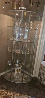 Swarovski collectie + vitrinekast met verlichting, Huis en Inrichting, Kasten | Vitrinekasten, 100 tot 150 cm, 25 tot 50 cm, Met deur(en)