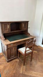 Stijlvolle secretaire met 1 klassieke stoel (plus 5 gratis!), Huis en Inrichting, Kasten | Secretaires, Ophalen, Gebruikt, Antiek, klassiek