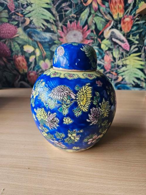 Grote Chinese gemberpot 22 cm, Antiek en Kunst, Antiek | Vazen, Ophalen of Verzenden