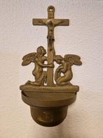 Koperen messing religieus wijwater bakje, Ophalen of Verzenden, Zo goed als nieuw, Overige typen