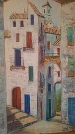 Italiaans Dorp Schilderij - Vicent, Ophalen of Verzenden