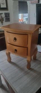 Goudkleurig mangohout kastje - 50x37x26 cm, Ophalen of Verzenden