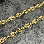 14k gouden ketting koffieboon schakel nieuw, Ophalen of Verzenden, Nieuw, Goud