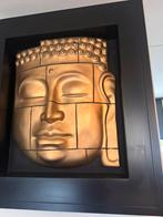 Luxe ROFRA HOME Wanddecoratie Goud Zwart Buddha Ornament, Huis en Inrichting, Ophalen, Zo goed als nieuw