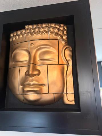 Luxe ROFRA HOME Wanddecoratie Goud Zwart Buddha Ornament  beschikbaar voor biedingen
