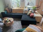 GRATIS Zwarte hoekbank met lounge rechts - snel ophalen!, Huis en Inrichting, Ophalen, 250 tot 300 cm, Gebruikt, Hoekbank