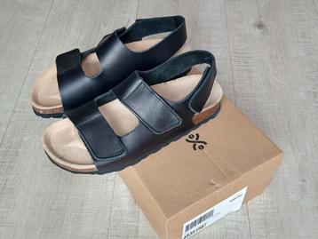 Babunkers zwarte leren sandalen maat 36 Nieuw! beschikbaar voor biedingen