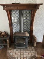 Houtkachel merk Efel eventueel met schouw, Huis en Inrichting, Kachels, Ophalen, Gebruikt, Hout, Houtkachel