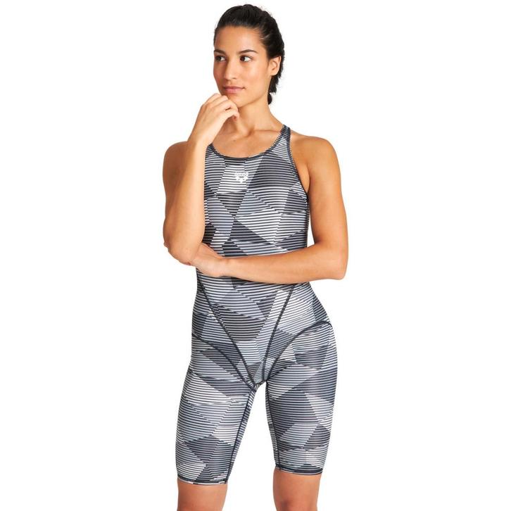 Nieuw Arena W Striped Geo Full Body Short Leg Open kneesuit, Kleding | Dames, Badmode en Zwemkleding, Nieuw, Badpak, Grijs, Ophalen of Verzenden