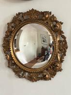 Antieke Butler spiegel barok goudkleurig patina, Antiek en Kunst, Ophalen, Rond, Minder dan 50 cm, Minder dan 100 cm