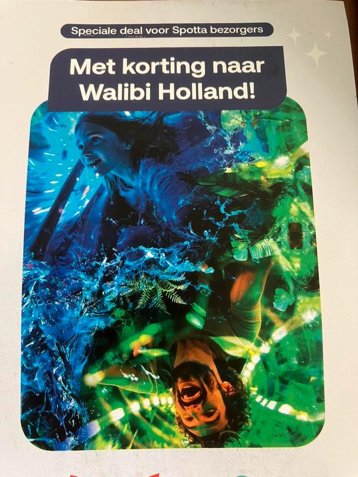 Walibi koringskaart voor maximaal 4 personen, Tickets en Kaartjes, Kortingen en Cadeaubonnen, Drie personen of meer, Pretpark