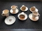 Wedgwood 6 kop en schotels  Conway, Huis en Inrichting, Keuken | Servies, Ophalen, Zo goed als nieuw, Wedgwood, Kop(pen) en/of Schotel(s)