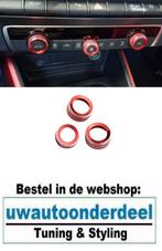 Airco Paneel Ringen Rood Geschikt voor Audi A3 S3 RS3 8V, Ophalen of Verzenden