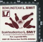 Sticker: Boekhoudkantoor Smit - Bowlingteam Smit - Rotterdam, Ophalen of Verzenden, Zo goed als nieuw, Sport