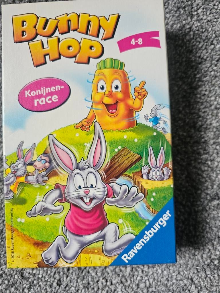 Bunny Hop Konijnenrace - Ravensburger Kinderspel, Vijf spelers of meer, Ophalen of Verzenden, Zo goed als nieuw, Ravensburger