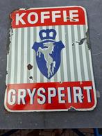 emaillen bord koffie Grijspeirt, Ophalen of Verzenden, Gebruikt, Reclamebord