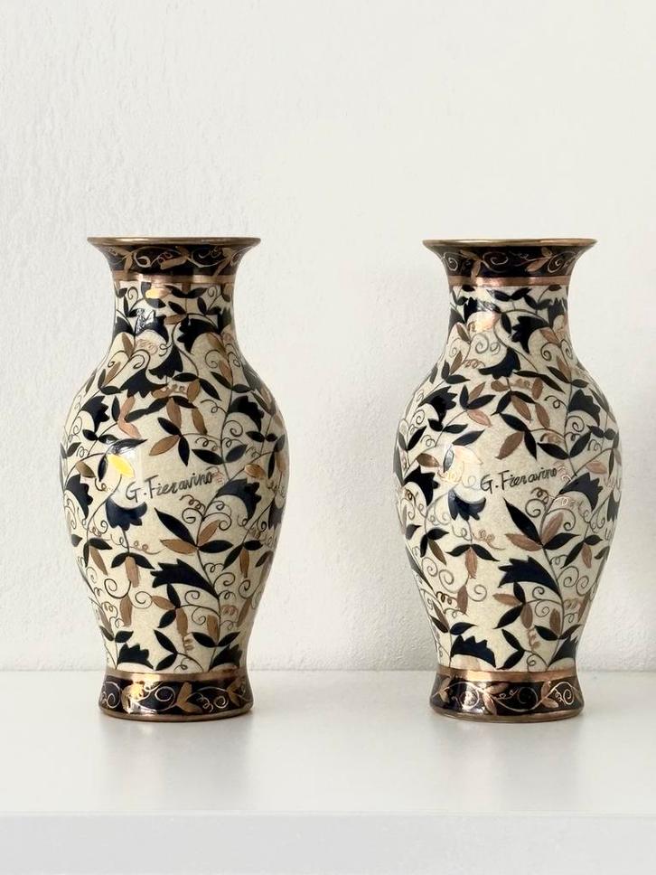 Fieravino Art Nouveau Vazen - Set van 2, Antiek en Kunst, Antiek | Vazen, Ophalen