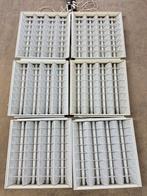 6x TL-armaturen 60x60cm incl. buizen & raster - Sneek, Huis en Inrichting, Ophalen, Gebruikt, Metaal