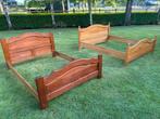 Eiken ledikant - bed, Tweepersoons, 200 cm, Hout, 140 cm