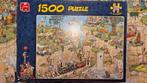 Jan van Haasteren Puzzel - 1500 stukjes De Golfbaan, Ophalen of Verzenden, 500 t/m 1500 stukjes, Zo goed als nieuw, Legpuzzel