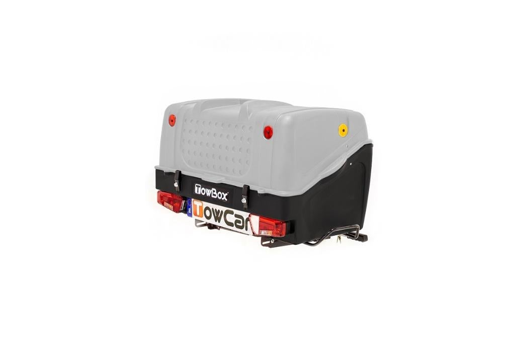 TowBox V1 Trekhaakkoffer (vanaf €3 p/dag) extra bagage!, Auto diversen, Dakkoffers, Ophalen of Verzenden, Zo goed als nieuw