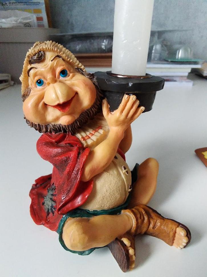 Laaf Landel, kandelaar, Verzamelen, Efteling, Zo goed als nieuw, Beeldje of Poppetje, Ophalen of Verzenden