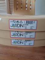 Jardin tuinstoelen 3 stuks stapelbaar, Ophalen, Zo goed als nieuw, Kunststof, Stapelbaar