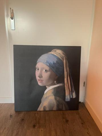 Canvas Doek Meisje met de Parel beschikbaar voor biedingen