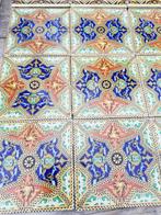 Set van 9 bijzondere antieke Spaanse tegels 20x20cm, Antiek en Kunst, Ophalen