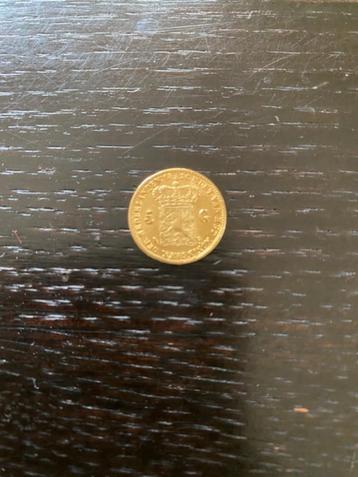 Gouden vijf (5) gulden Willem 1 1826 B beschikbaar voor biedingen