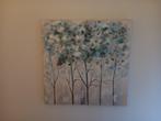 decoratie bord bomen (2), Ophalen, 50 tot 75 cm, Zo goed als nieuw, Schilderij