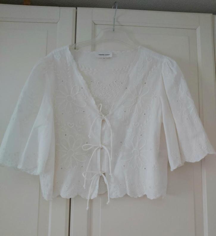 Fabienne Chapot ~witte blouse maat 40, Kleding | Dames, Blouses en Tunieken, Zo goed als nieuw, Maat 38/40 (M), Wit, Ophalen of Verzenden
