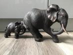 Woonaccessoires: beeldje olifant moeder en kind, Ophalen of Verzenden, Zo goed als nieuw, Beeldje of Figuurtje