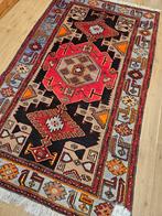 Vintage handgeknoopt perzisch tapijt hamadan 225x122, Info@SlatsAntiek.nl, 100 tot 150 cm, Perzisch, 200 cm of meer