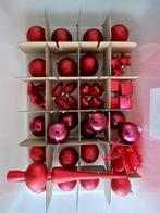 Set rode kerstornamenten (hangers, ballen, piek, etc.), Diversen, Kerst, Ophalen, Zo goed als nieuw