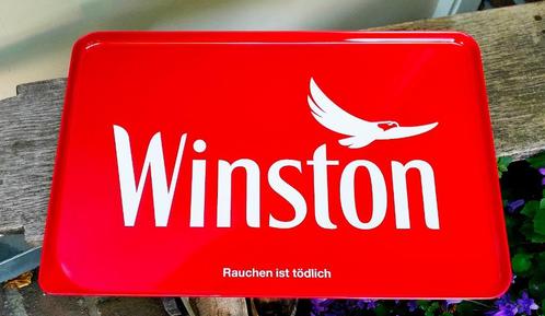 Winston Sigaretten Reclame Dienblad Serveerblad - Als Nieuw, Verzamelen, Rookartikelen, Aanstekers en Luciferdoosjes, Zo goed als nieuw