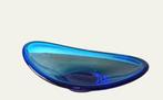 Vintage blue snitsbowl Lotta Petterson Ikea, Gebruikt, Schaal, Ophalen of Verzenden, Glas
