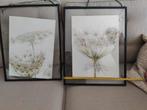 2 grote zwart metalen lijsten. Met hangketting, Minder dan 50 cm, Metaal of Aluminium, Ophalen of Verzenden, Zo goed als nieuw
