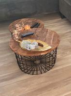 Salontafel industrieel, Huis en Inrichting, Ophalen of Verzenden, Rond, 50 tot 100 cm, Minder dan 50 cm
