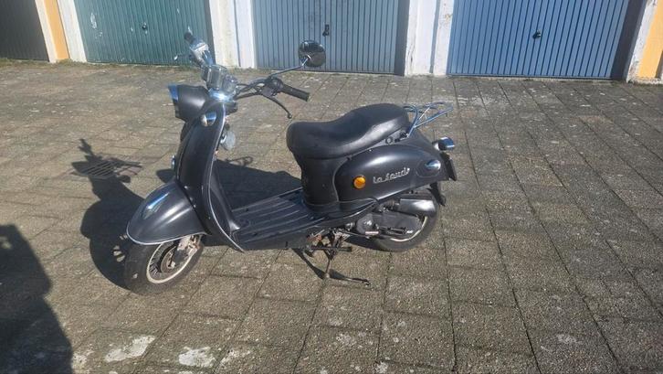 La Souris Retro Scooter - Blauw Kenteken, Fietsen en Brommers, Brommeronderdelen | Snorfietsen, Gebruikt, Overige merken, Overige typen