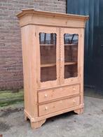 Oude antiek grenen meidenkast vitrinekast buffetkast keuken, N, Ophalen of Verzenden, N, 150 tot 200 cm