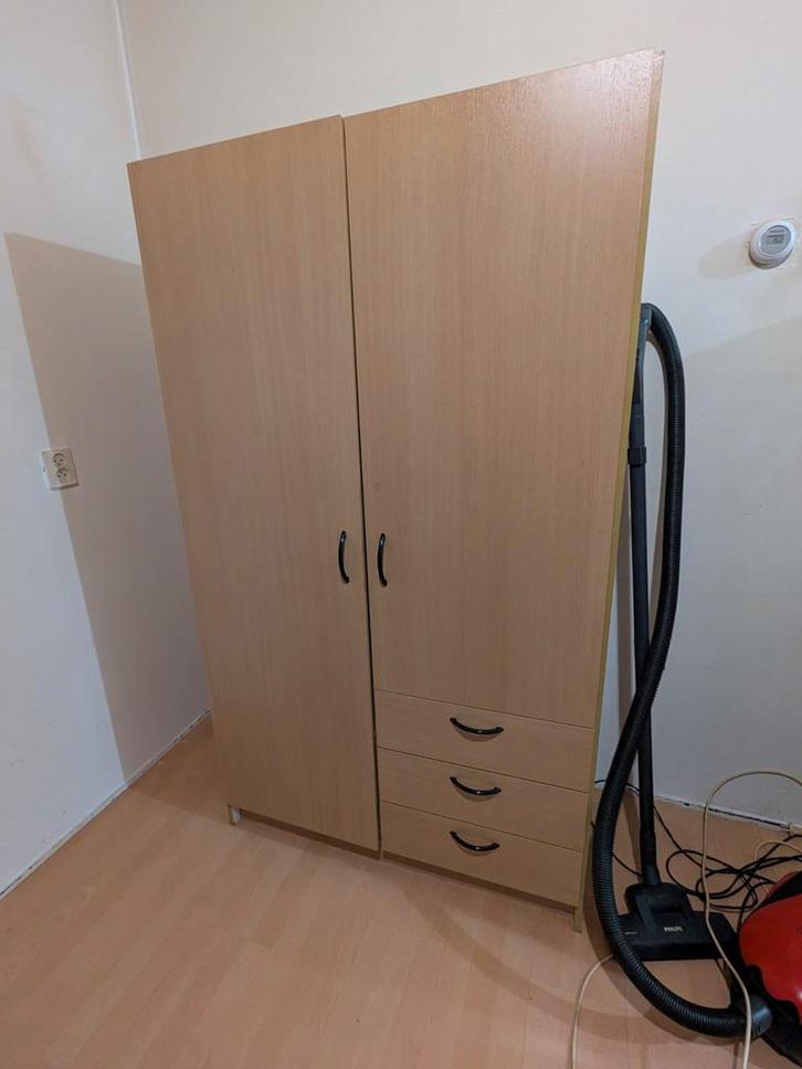 Nette Kledingkast met Hangruimte Lades Deuren Planken Bruin, Huis en Inrichting, Kasten | Kledingkasten, Zo goed als nieuw, 150 tot 200 cm
